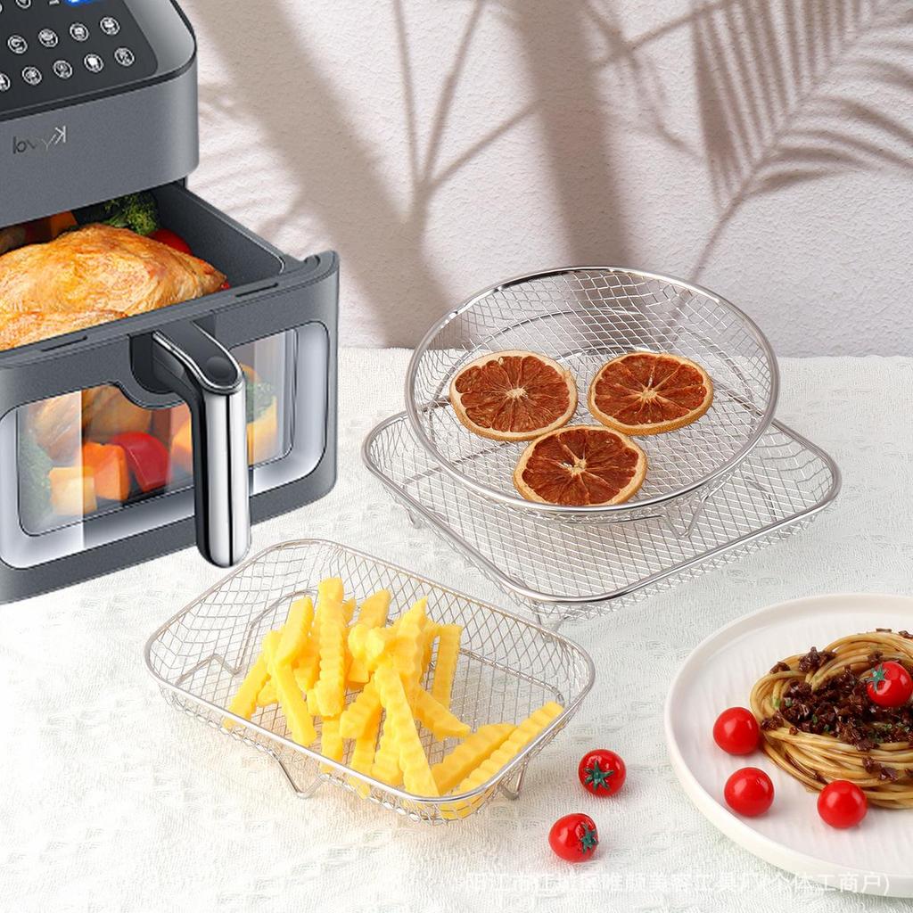 Professional Air Fryer Stainless Steel Stackable Dehydrating Rack 
