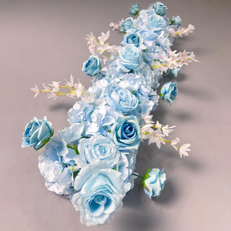 Wedding Flower Wall & Floor Arrangement - Artificial Floral Decoration for T Stage, Arch, & Aisle.