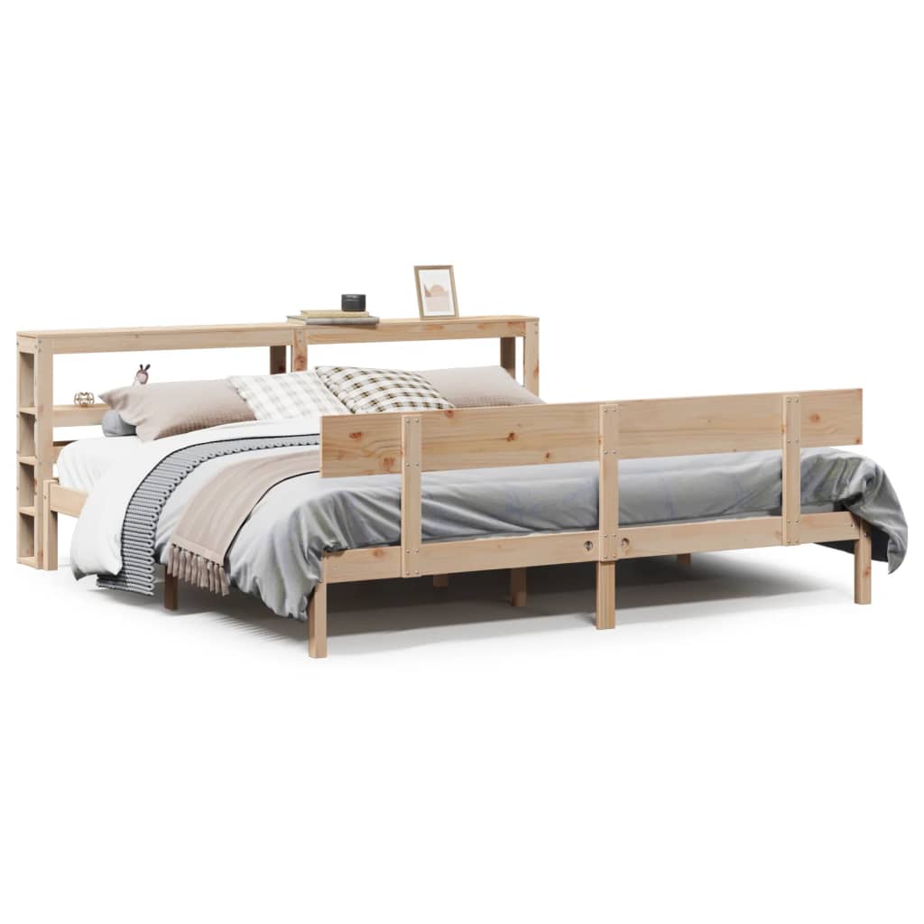 Solid Wood Bed without Mattress 180x200 cm Pine Wood