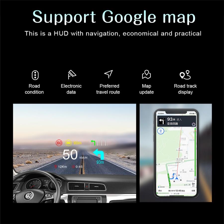 Vitezometru cu proiector de viteză auto, OBD2, GPS, cu oglindă, Head Up Display, cu navigație