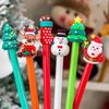 10/20Pcs Christmas Gel Ink Pens Deer Snowman Santa Claus Design Kids Gel Pens School Supplies Christmas Party Favors