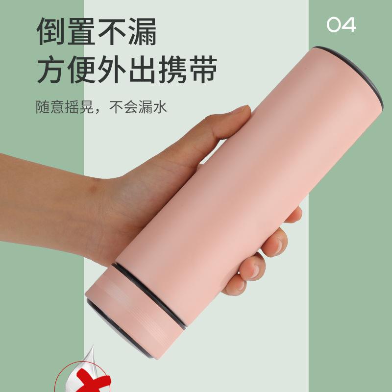 Classic Intelligent Display With Replaceable Battery 500ML Hot Water Thermos Thermal Cup Coffee Mug Tea Bottle Office Business