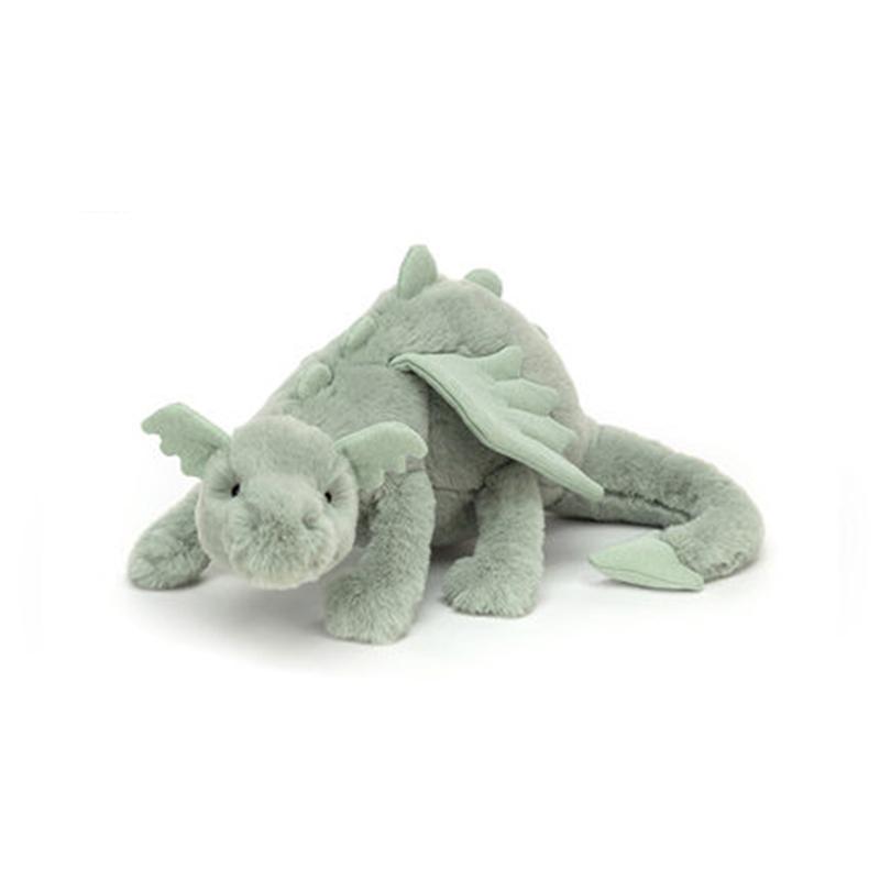 JELLYCAT Animali Mitologici Drago Verde Bambola Rassicurante Peluche 8cm Altezza