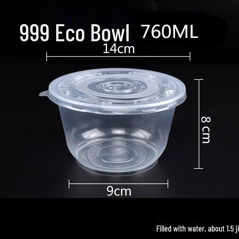Transparent Disposable Plastic Bowls