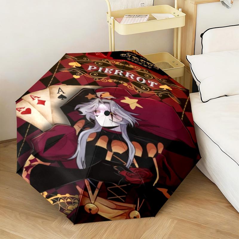 Jester pierrot Automatic Umbrella Suitable Travel Portable Umbrella Outdoor Sun Shading Umbrella Gift Daily Essentials