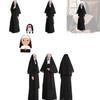 Adult Halloween Costume Cosplay Nun Outfit For Stage Performances L Xl)