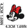 Anime Character Embroidery Cloth Sticker Cartoon Couple Mouse Patch Sticker Computer Embroidery Badge Bow Subsidy