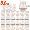 4~32PCs Chair Leg Floor Protectors Rubber Feet Protector Pads Furniture Table Socks Plugs Cover Furniture Feet Reduce Noise