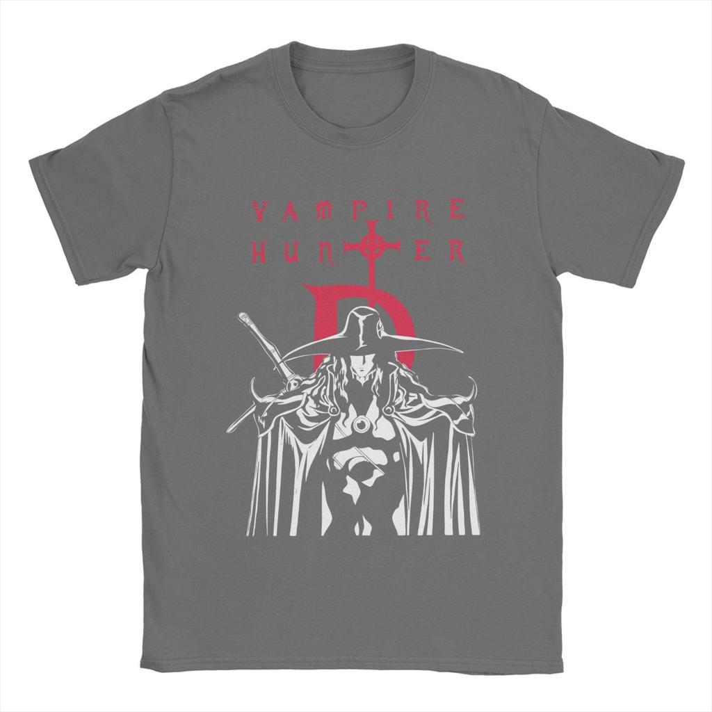 Men's Vampire Hunter D Hellsing T Shirts Anime Pure Cotton Clothing Funny Short Sleeve Round Collar Tees Gift Idea T-Shirts
