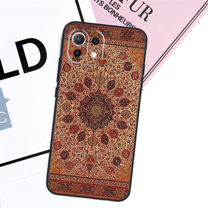 Persian Carpet Floral Pattern Case For Xiaomi 17 Pro Max 14 15 Ultra 13T 14T 15T Pro POCO F8 F7 F5 F6 X5 X6 X7 Pro Cover