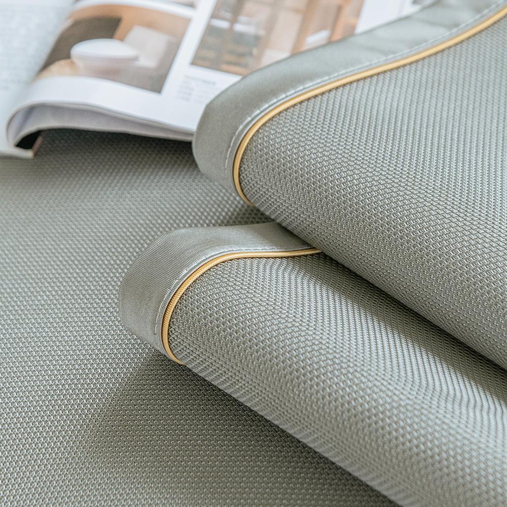 Cool Feeling Summer Sofa Slipcover Ice Silk Cold Sofa Towel Non-Slip Sectional Couch Cover Furniture Protector for Living Room