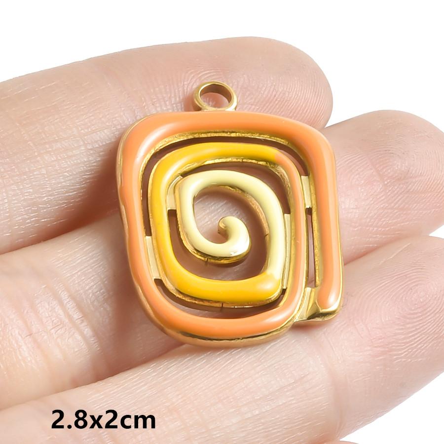 6pcs Enamel Marine Animal Starfish Fish Tail Sea Turtle Stainless Steel Charms For Jewelry Making Bulk Handmade Keychain Pendant