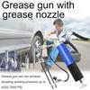 Grease Gun Heavy-Duty 8000PSI High-Pressure Manual Pistol-Grip 400CC Aluminum Alloy with Hose Nozzles for Automotive Lubrication