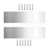 2pcs Door Kick Plates for Exterior Doors Preventing Pet Scratches Durable Metal Plate with Screws Prevent Door from Kick
