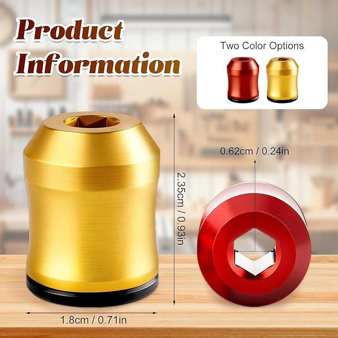 Aluminum Alloy Magnetic Holder with High Hardness and Strong Magnetic Adsorption; Magnetic Ring Bit Screwdriver Head for Electric Drill.