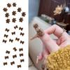 Velvet Bow Nail Charms Resin Flower Charms Bow Tie Nail Art 3D Nail Art  DIY Nail