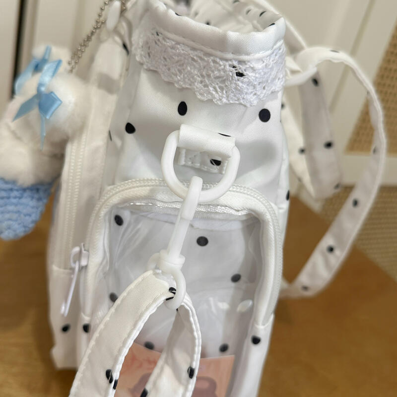 Krajková průhledná taška s vlnkovým vzorem přes rameno pro studenty středních škol