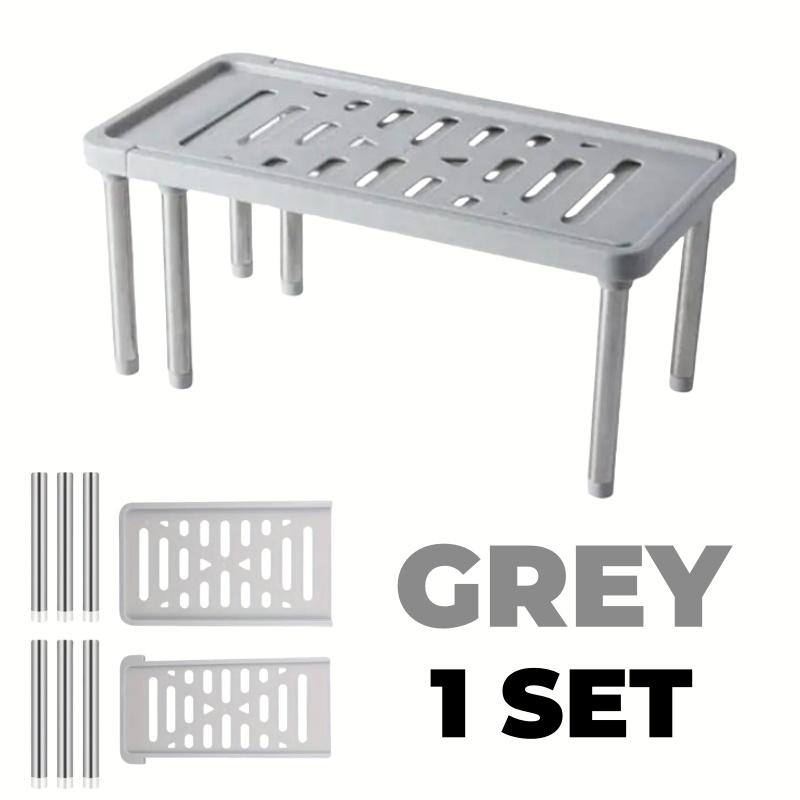 

Расширяемый металлический органайзер для полки для кухонной столешницы Прочная выдвижная стойка для хранения Не ржавеющий органайзер для специй для ресторана