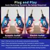 2.4GHz Wireless Guitar Transmitters Receiver Rechargeable Low Noises Sound Wireless Transmitters Receiver Easy to Use