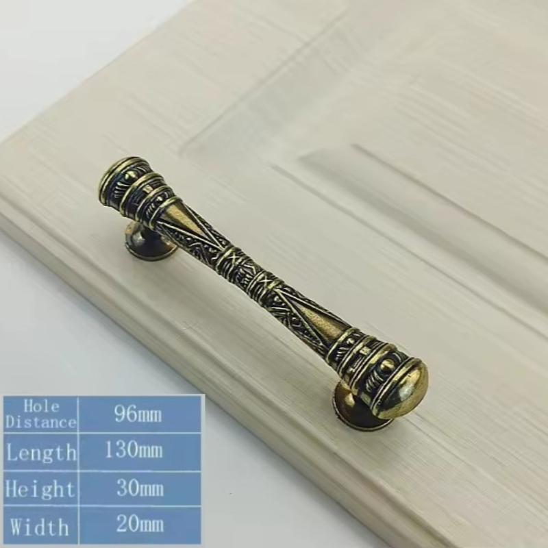 Antique Drawer Pull Jewelry Box Wardrobe Cabinet Key Handle Gift Box Jewelry Box Handle Hole Pitch 58mm