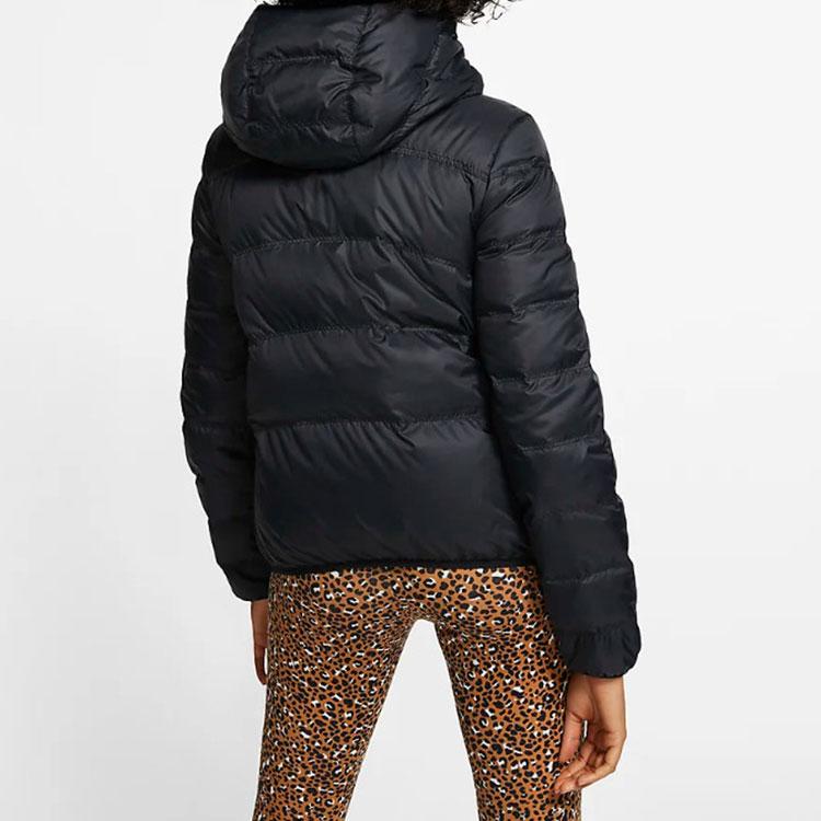 Nike Sportswear Windrunner Down Fill Reversible Hooded Jacket Winter Women Jacket Black 939439-011