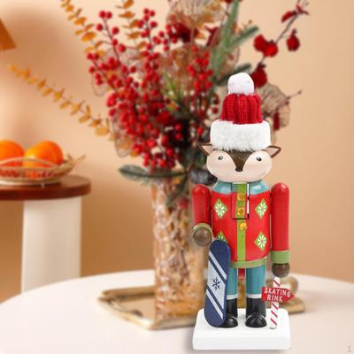 Handcrafted Wooden Nutcracker Figure - Charming Holiday Decor and Gift