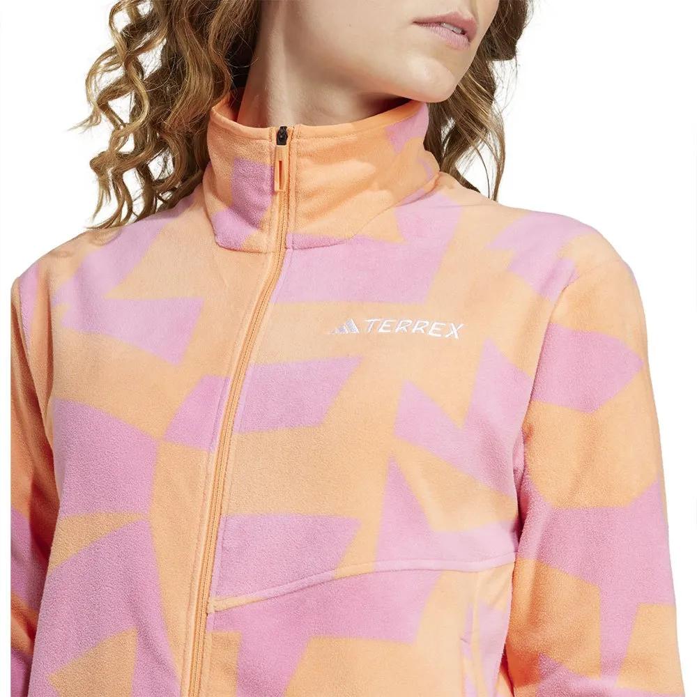 adidas Флисовая на молнии Terrex Multi Printed