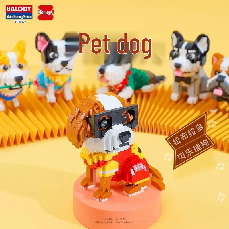 BeleDi Dog Building Blocks Toy: Children's Educational Gift & Cute Dog Model Assembly Set