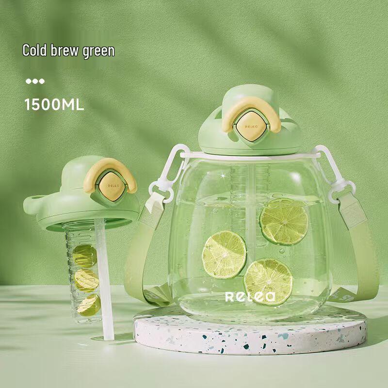 RELEA Large Capacity Tritan Water Bottle, 1500ml