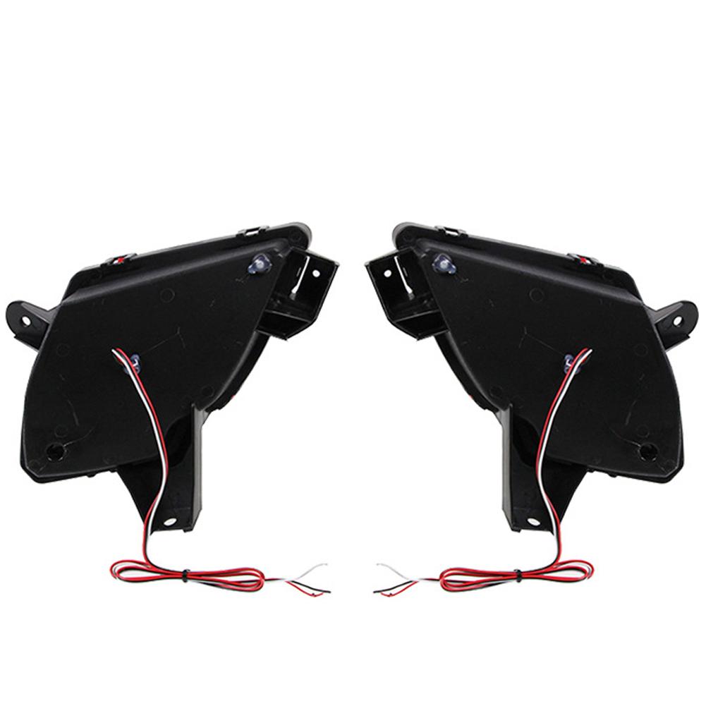 1 Pair Auto LED Rear Bumper Reflector Lights Driving Brake Warning Dynamic Turn Signal Lamps for Mazda CX5 CX-5 2012 - 2016 DC12V