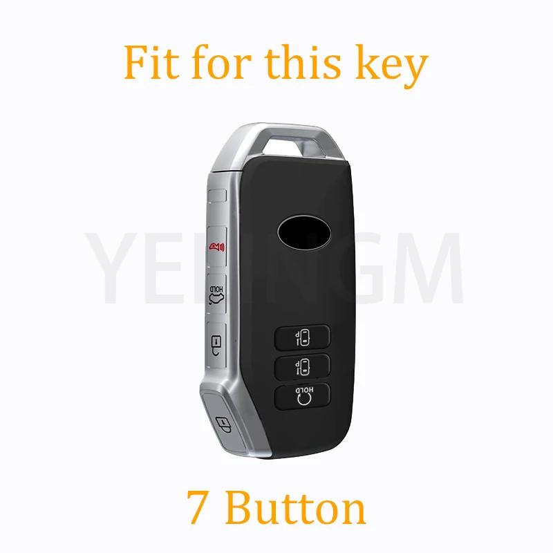 For Kia Sportage Niro Hybrid Sorento Mq4 Ev6 Gt-Line K8 V6 7 Button Smart Remote Key Tpu Car Key Case Cover