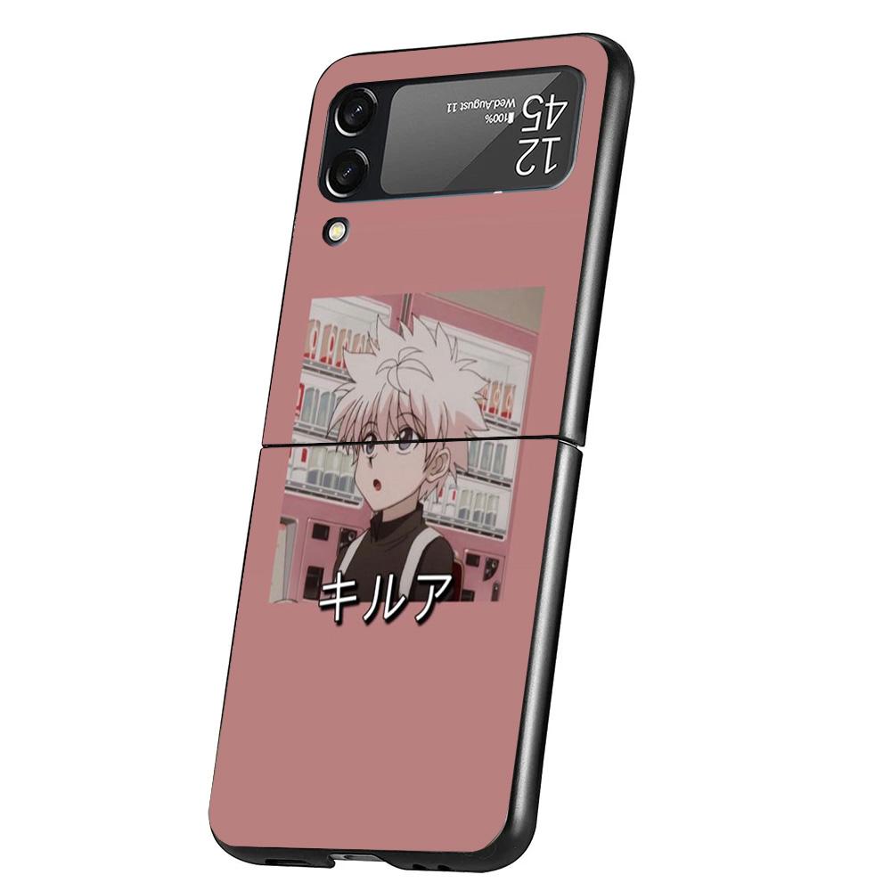 Hunter X Killua Cover Phone Case For Samsung Galaxy Z Flip 7 6 5 4 3 5G Flip7 Flip6 Flip5 Flip4 Flip3 Black Fundas Shell Galaxy