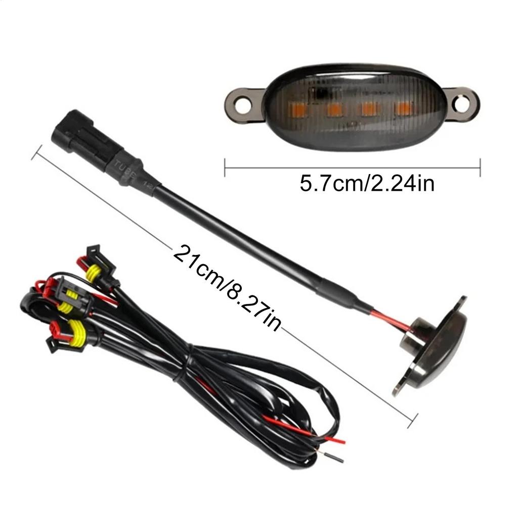 For Ford F-150 Car Front Grille Lights Waterproof Exterior Decoration Hood Grille Lights Bright For Car For Camping Travel