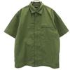 Short Sleeve Zip Shirt L Khaki Men's Used