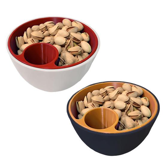 

3D Горіх 2-в-1 Миска для насіння Закуска Друковані сервірувальні миски для фісташок F