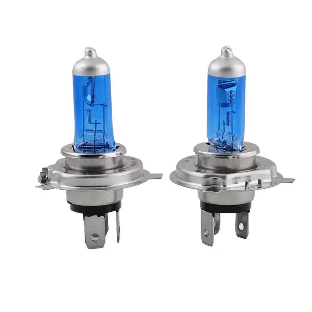 1-4pairs Car Auto Lamps Xenon Lamp Super Bright Halogen Car Headlight Super LED Bulbs White 12V H4 H7 Headlamps Kit Bulbs 7
