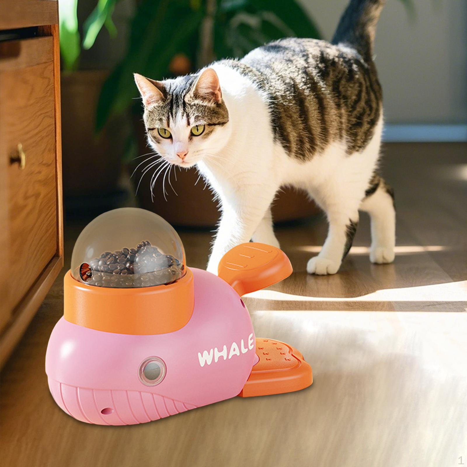 

Игрушка-медленная кормушка для собак и кошек, забавная, с протекающей едой, устойчивая к укусам, интерактивный диспенсер лакомств розовый