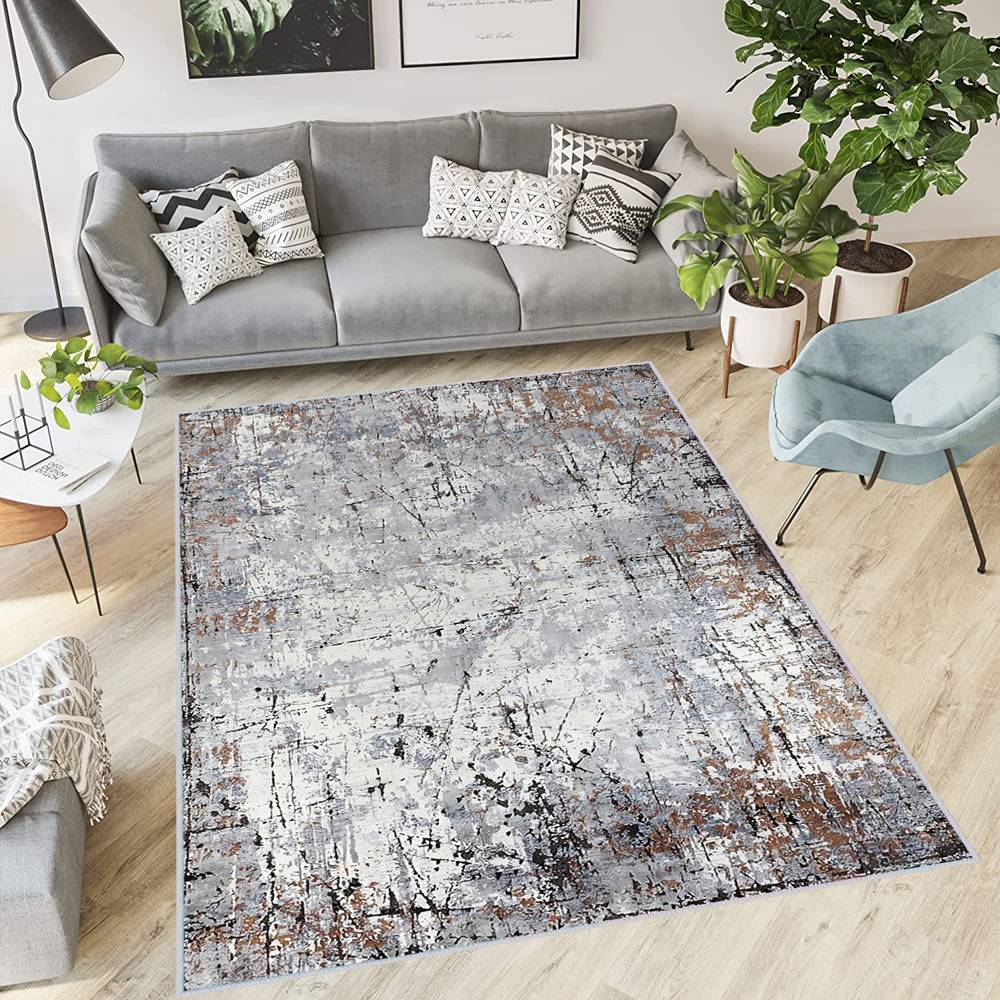

Eliana Home Washable Printed Carpet LNA0409 50x80 серый