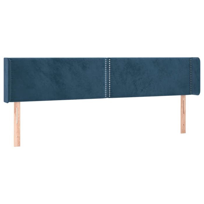 VidaXL LED Headboard Bedroom Furniture Double Bed Accessory Head of Bed Frame Interior Dark Blue 3123154