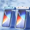 Transparent Waterproof Phone Pouch Case IPX8 Water Proof Cell Phone Dry Bag for Beach, Protector for iPhone, 4-7" Devices