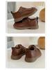 Kinder-Leder-Schuhe mit weicher Sohle - Mädchen Frühling/Herbst Britischer Stil Lässig & Bequem Rutschfeste Lauflernschuhe für Kleinkinder