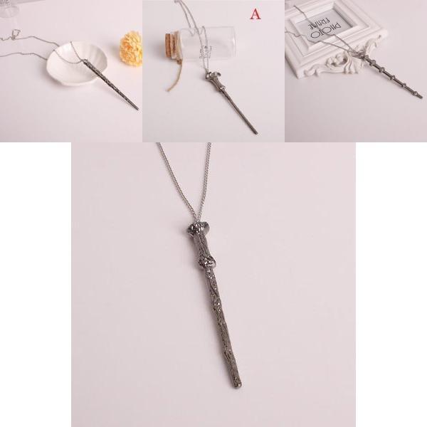 Magic Wand Pendant Necklace For Men And Women Stunning Alloy Fashion Jewelry
