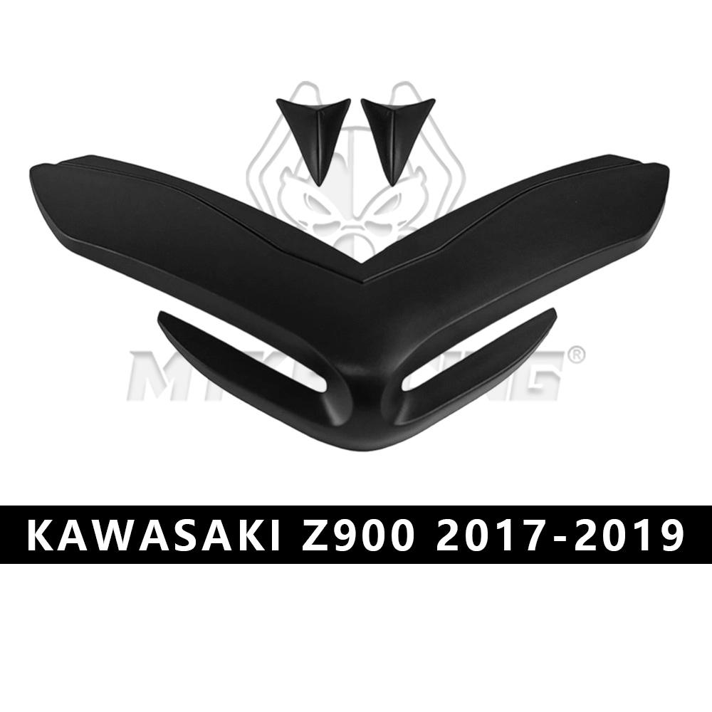 

Suitable for Kawasaki Z900 2017 2018 2019 front fairing aerodynamic winglet front beak nose cone extension cover extender summer