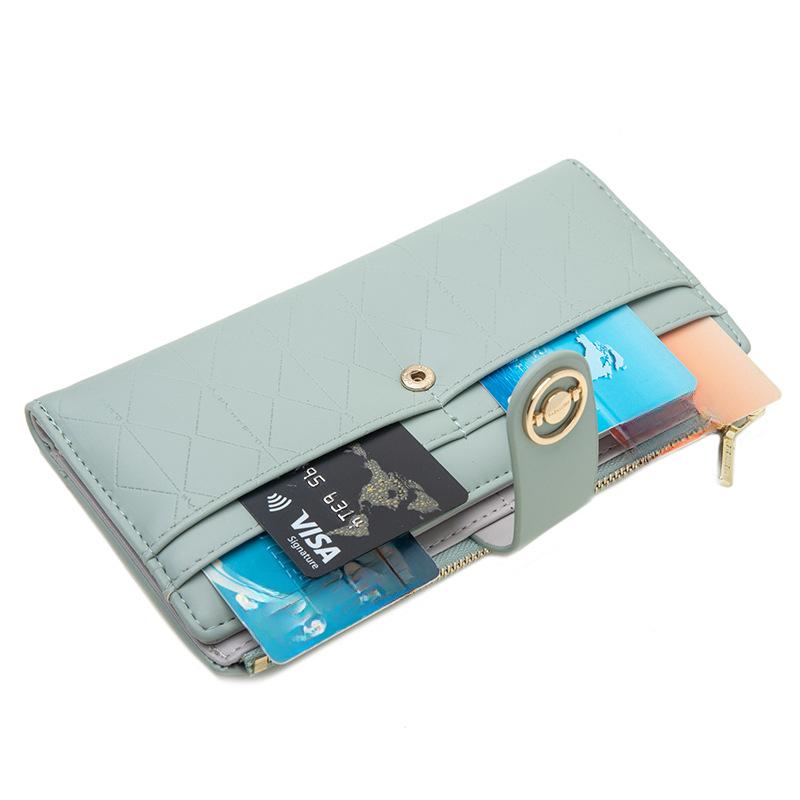 Simple and Versatile Women's Foldable Wallet with Multiple Card Slots Women's Hand-held Bag