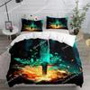 3D Print Anime Sword Art Duvet Cover Set UK Single Double King US Twin Full Queen Size Fashion Bedding Set