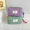 Classic Gingham Octagon Pencil Case With Cotton Material For Daily Use And Travel