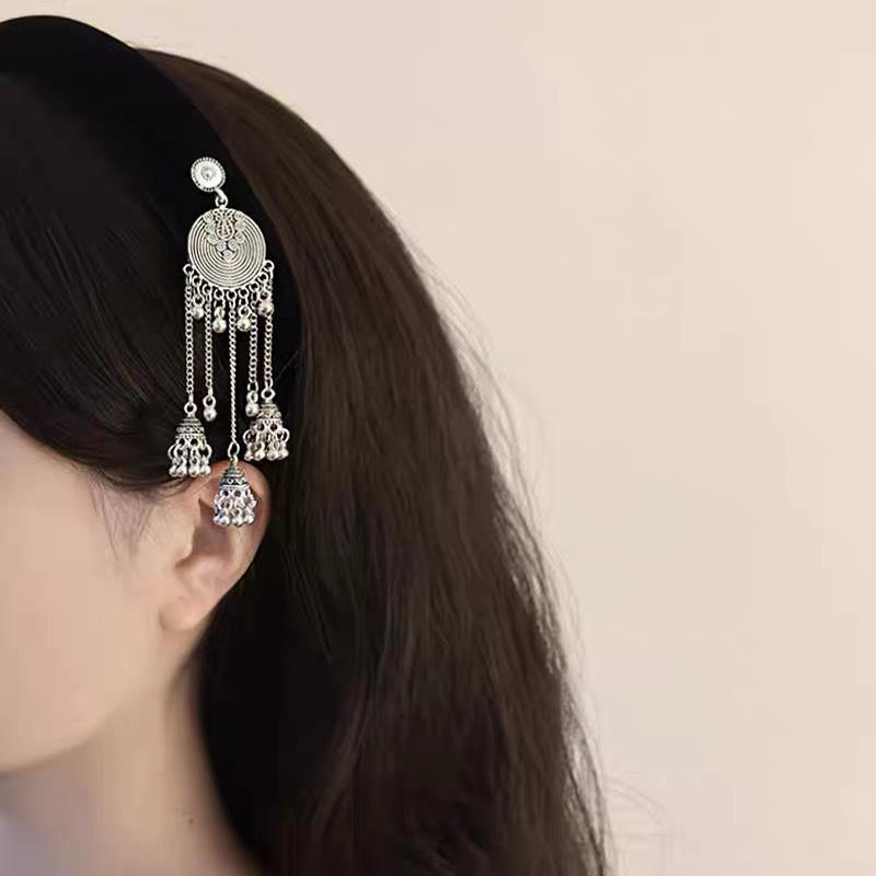 Pendentif à Pompon Accessoires Cheveux Pour Femmes Filles Doux Polyvalent Cerceau à Cheveux Tempérament Style Ethnique Bandes Cheveux Cadeaux