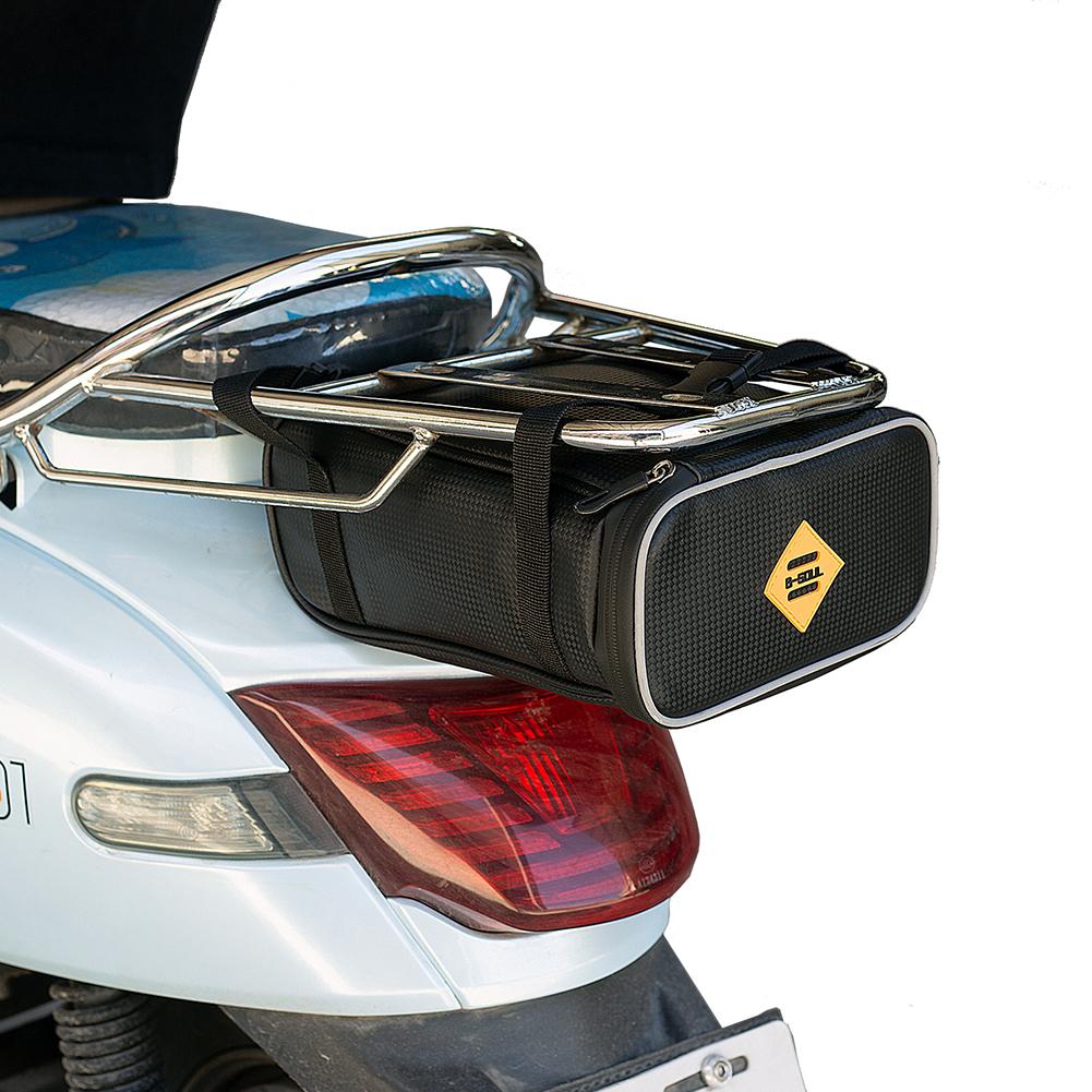 Commuter Sport Motorcycle Tail Bag Motorcycle Rear Seat Luggage Rack Tail Bag Motorcycle Luggage Rack Bag for Luggage Rack