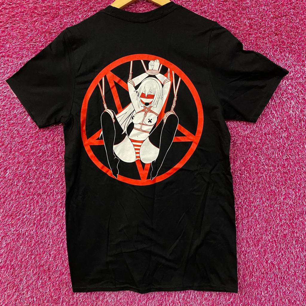 Čtyři Oči Bondage Hentai Shibari Pentagram Anime Tričko