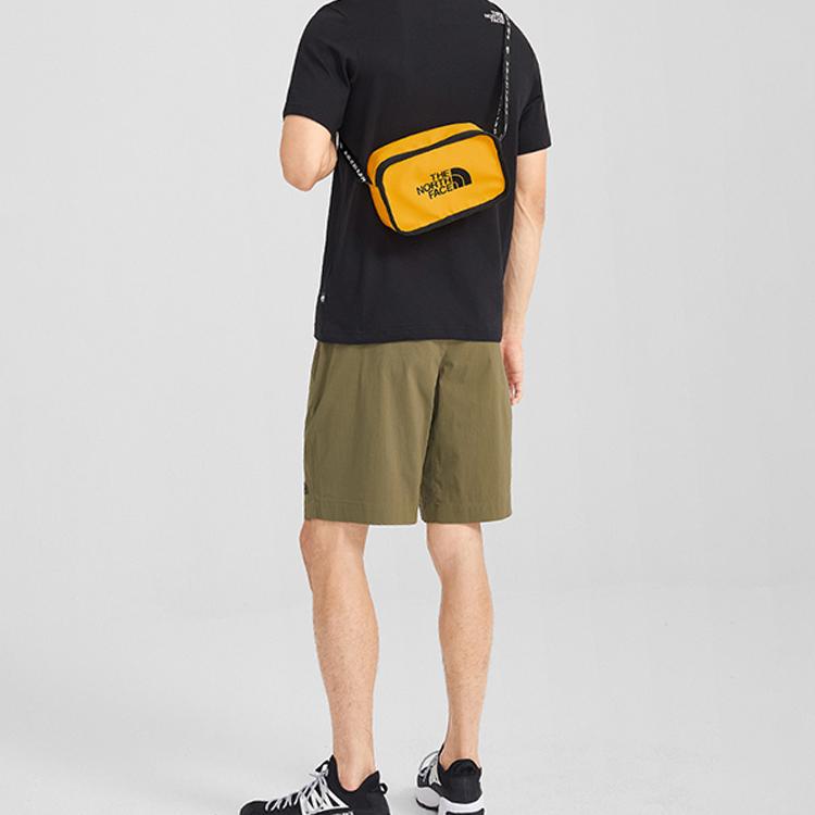 The North Face 3L Spring Summer Lightweight Portable Shoulder Crossbody Bag Outdoor Bag Unisex bags Yellow 52UG-56P